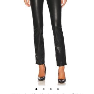 Mother Black Leather Pants
